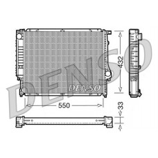 DRM05023 DENSO Радіатор охолодження двигуна