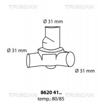 8620 4180 TRISCAN Термостат охолоджувальна рідина