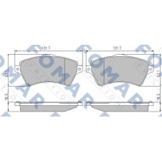 FO 905881 FOMAR Friction Комплект гальмівних колодок дисковий гальм