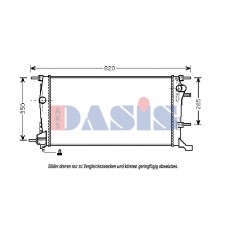 180065N AKS DASIS Радіатор охолодження двигуна
