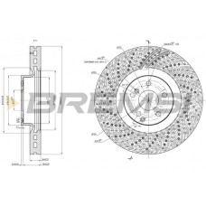 CD8051V BREMSI Гальмівний диск