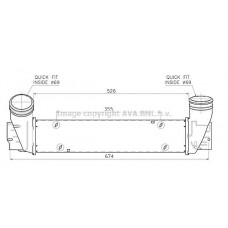 BW4631 AVA QUALITY COOLING Интеркулер