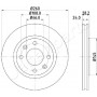 DI-0632 JAPANPARTS Гальмівний диск