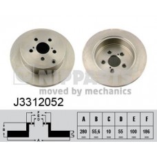 J3312052 NIPPARTS Гальмівний диск