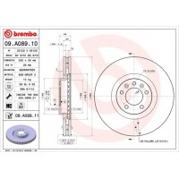 09.A089.10 BREMBO Гальмівний диск