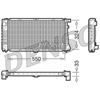 DRM05058 DENSO Радіатор охолодження двигуна
