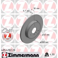 405.4102.20 ZIMMERMANN Гальмівний диск