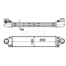 CI 499 000S MAHLE Интеркулер