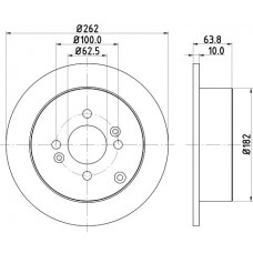 8DD 355 118-851 HELLA Гальмівний диск
