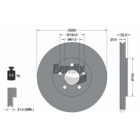 BDS2056 BENDIX Braking Гальмівний диск