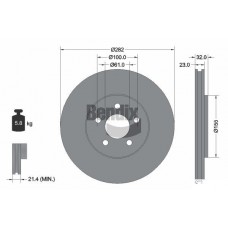 BDS2056 BENDIX Braking Гальмівний диск