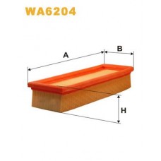 WA6204 WIX FILTERS Повітряний фільтр