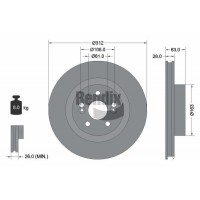 BDS2055 BENDIX Braking Гальмівний диск