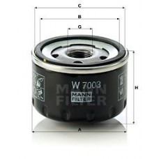 W 7003 MANN-FILTER Масляний фільтр