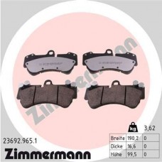 23692.965.1 ZIMMERMANN КомплеК т гальмівних колодок, дискове гальмо