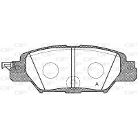 BPA1677.00 OPEN PARTS Комплект гальмівних колодок дисковий гальм