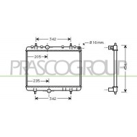 CI424R015 PRASCO Радіатор охолодження двигуна