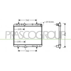 CI424R015 PRASCO Радіатор охолодження двигуна