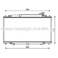 MZ2280 AVA QUALITY COOLING Радіатор охолодження двигуна