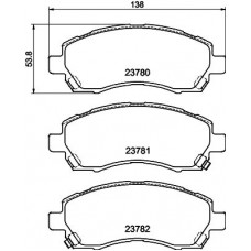 8DB 355 027-931 HELLA Комплект гальмівних колодок дисковий гальм
