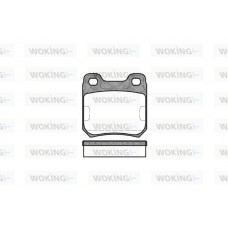 P3393.10 WOKING Комплект гальмівних колодок дисковий гальм