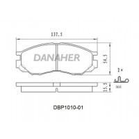 DBP1010-01 DANAHER Комплект гальмівних колодок дисковий гальм