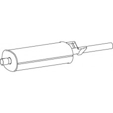 74406 DINEX Середній глушник вихлопних газів