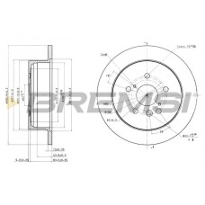 CD7380S BREMSI Гальмівний диск