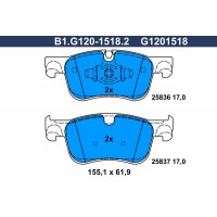 B1.G120-1518.2 GALFER Комплект гальмівних колодок дисковий гальм