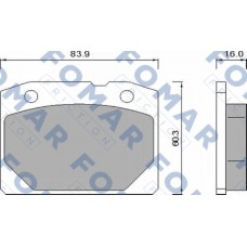FO 465686 FOMAR Friction КомплеК т гальмівних колодок, дискове гальмо
