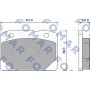 FO 465686 FOMAR Friction КомплеК т гальмівних колодок, дискове гальмо