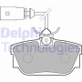 LP1733 DELPHI Комплект гальмівних колодок дисковий гальм
