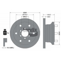 BDS1294 BENDIX Braking Гальмівний диск