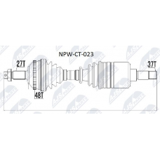 NPW-CT-023 NTY Привідний вал