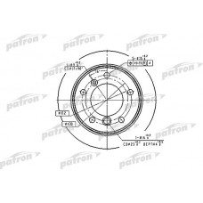 PBD4087 PATRON Гальмівний диск