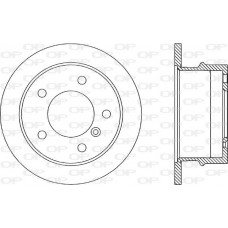 BDA1784.10 OPEN PARTS Гальмівний диск