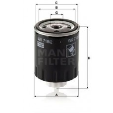 WK 718/2 MANN-FILTER Паливний фільтр