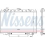 67352 NISSENS Радіатор охолодження двигуна