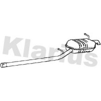 261135 KLARIUS Глушник вихлопних газів кінцевий