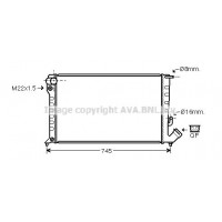 CNA2153 AVA QUALITY COOLING Радіатор охолодження двигуна