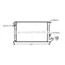 CNA2153 AVA QUALITY COOLING Радіатор охолодження двигуна