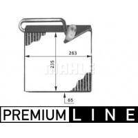 AE 51 000P MAHLE Випарник кондиціонера