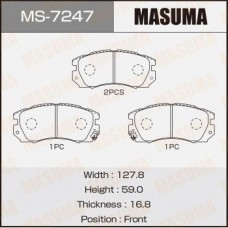 MS-7247 MASUMA Комплект гальмівних колодок