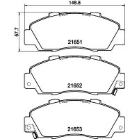8DB 355 027-131 HELLA КомплеК т гальмівних колодок, дискове гальмо