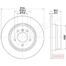 DP-0138C JAPANPARTS Гальмівний диск