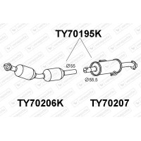 TY70195K VENEPORTE Катализатор