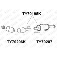 TY70195K VENEPORTE Катализатор