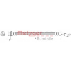 4110822 METZGER Гальмівний шланг