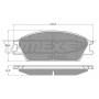 TX 11-06 TOMEX Brakes Комплект гальмівних колодок дисковий гальм