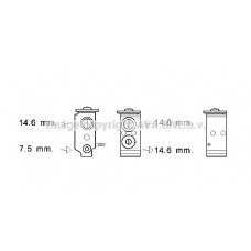 KA1268 AVA QUALITY COOLING Розширювальний клапан кондиціонера